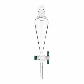 CHEMGLASS SeparatoryFunnel 30mL TypeIBorosilicate, 21UE73