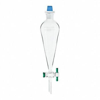 CHEMGLASS SeparatoryFunnel 500mL TypeIBorosilicate, 21UF77