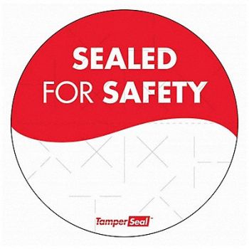 DAYMARK Food Safety Label Red/White 3 in H, 800MY5