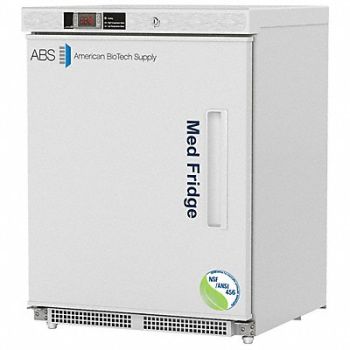 AMERICAN BIOTECH SUPPLY Refrigerator White 4.6 cu ft 120 V, 787A19