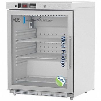 AMERICAN BIOTECH SUPPLY Refrigerator White 4.6 cu ft 120 V, 787A11