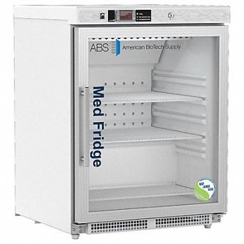 AMERICAN BIOTECH SUPPLY Refrigerator White 4.6 cu ft 120 V, 787A10