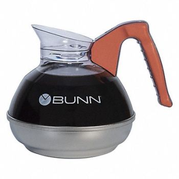 BUNN Pourover Decanter Orange 64 oz, 12H098