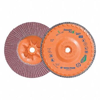 WALTER SURFACE TECHNOLOGIES Flap Disc Coated 6 dia 10 200 RPM, 804CG7