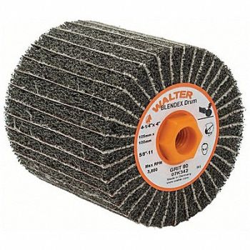 WALTER SURFACE TECHNOLOGIES Finishing Drum Silicon Carbide 4 1/4 dia, 801WD3