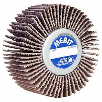 MERIT Flap Wheel Aluminum Oxide 2 1/2 dia, 804K87