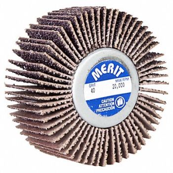 MERIT Flap Wheel Aluminum Oxide 2 1/2 dia, 804K88