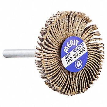 MERIT Flap Wheel Aluminum Oxide 1 3/16 dia, 804K98