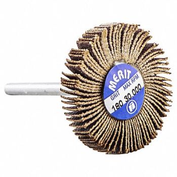 MERIT Flap Wheel Aluminum Oxide 1 3/16 dia, 804KA0
