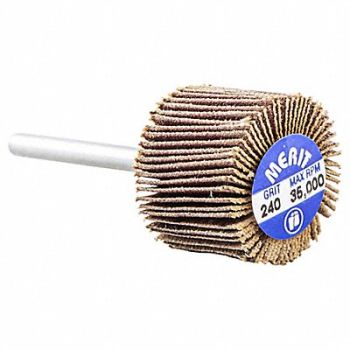 MERIT Flap Wheel Aluminum Oxide 3/4 dia, 804KA9