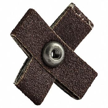 MERIT Cross Pad Aluminum Oxide Grit 100, 804KW4