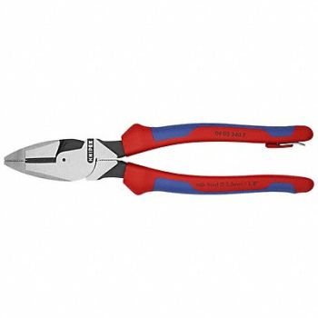 KNIPEX Linemans Plier 9-1/2 L Ergonomic, 54JD63