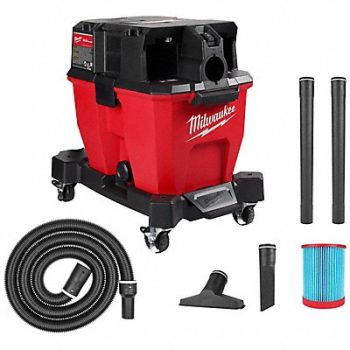 MILWAUKEE Wet/Dry Vacuum Kit Tank 9 gal 31 L, 793L62