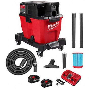 MILWAUKEE Wet/Dry Vacuum Kit Tank 9 gal 31 L, 793L64