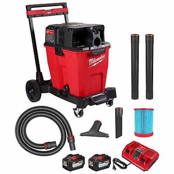 MILWAUKEE Wet/Dry Vacuum Kit Tank 12 gal 31 1/2 L, 793L63