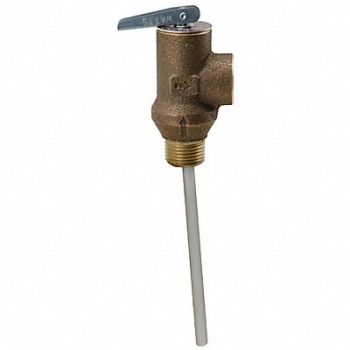 WATTS Temperature Pressure Relief Valve Bronze, 794JP3
