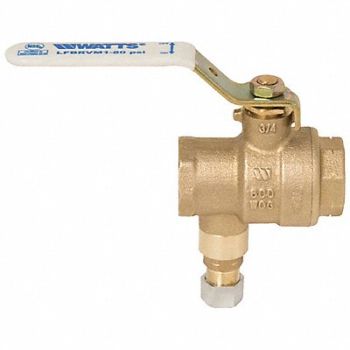 WATTS Ball And Relief Valve Bronze 125 psi, 794JT0