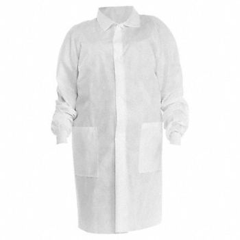 KIMTECH Lab Coat Knit Cuff Mid-Calf 2XL PK25, 803Z56