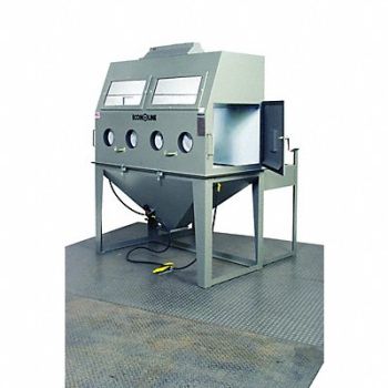 ECONOLINE Blast Cabinet 60 X 30 Ft W/ Whisper Vac, 36Z886