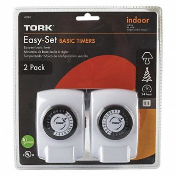 TORK Plug-In Timer Indoor LED/CFL PK2, 105H17