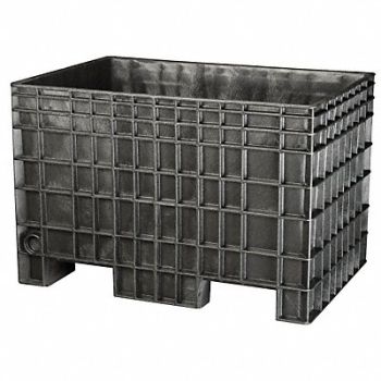 BUCKHORN J0555 Bulk Container Black Solid, 10A142