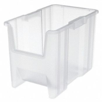 AKRO-MILS F8813 Stacking Bin Clear Plastic 12 1/2 in, 10A163
