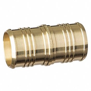 ZURN PEX Coupling Low Lead Brass 2 Tube, 10A514