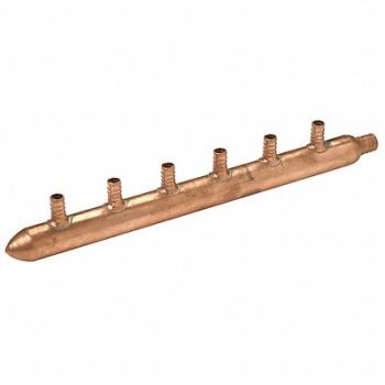 ZURN PEX PEX Manifold 1 Inlet 6 Outlets, 10A640