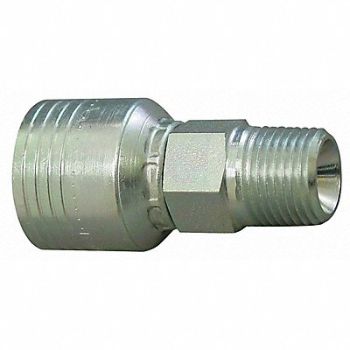 EATON AEROQUIP Crimp Fitting 1/2 I.D. 3/8 M NPTF, 471Z34