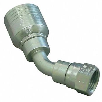 EATON AEROQUIP Crimp Fitting 45 Deg 1-5/8 F JIC, 46AC96