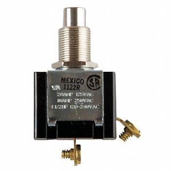 CARLING TECHNOLOGIES Miniature Push Button Switch 20A @ 125V, 10C568