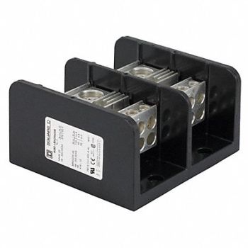 SQUARE D Power Distr Block Al/Cu 600V AC/DC, 10C736