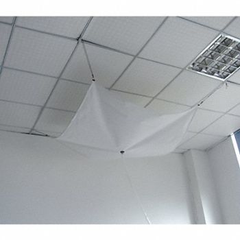 GRAINGER APPROVED Roof Leak Diverter 10 x 10 ft Lmntd Poly, 10C878
