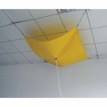 GRAINGER APPROVED Roof Leak Diverter 10 x 10 ft PVC, 10C891