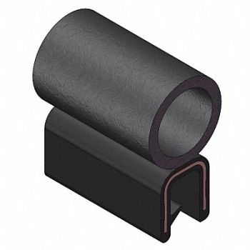TRIM LOK INC Trim Seal Alum Clip 0.42 In W 100 Ft, 10D130
