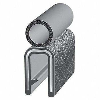TRIM LOK INC Trim Seal Alum Clip 0.26 In W 100 Ft, 10D053