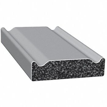 TRIM LOK INC Rubber Seal Ribbed 0.5 In W 100 Ft, 10G466