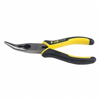 STANLEY Needle Nose Plier 6-3/8 In L 11/16In Jaw, 10D196