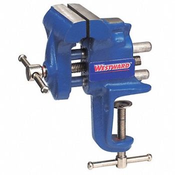 WESTWARD Portable Vise Serrated Jaw 4 5/16 L, 10D698