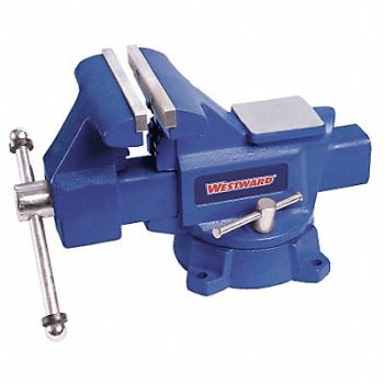 WESTWARD Combination Vise Serrated Jaw 6 1/2 L, 10D710