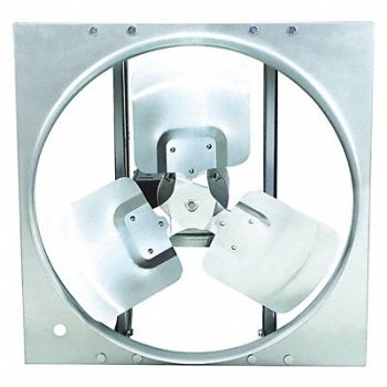 DAYTON Exhaust Fan 24In Bl Alum 208-230/460V, 10D980