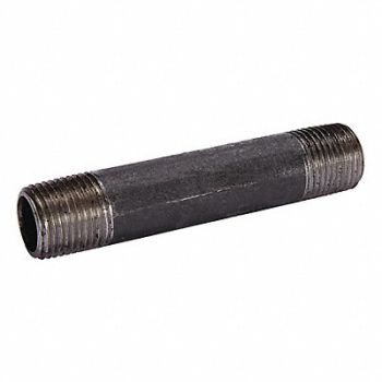 GRAINGER APPROVED Black Pipe Nipple Threaded 1-1/2x9, 1LMT5