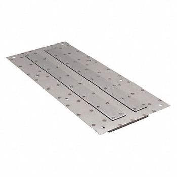 GRAINGER APPROVED Plate Magnet 14-1/2 x 8 Ceramic Alum, 10E728
