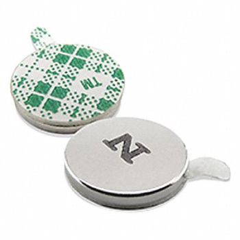 GRAINGER APPROVED North Magnet Neodymium 2.5 lb Pull PK8, 10E764