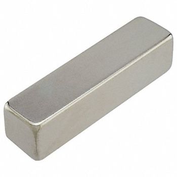 GRAINGER APPROVED Block Magnet Neodymium 43.9 lb Pull, 10E803