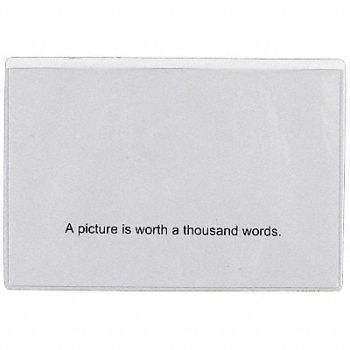 GRAINGER APPROVED Magnetic Doc. Holder 6 W 4 H PK2, 10E821