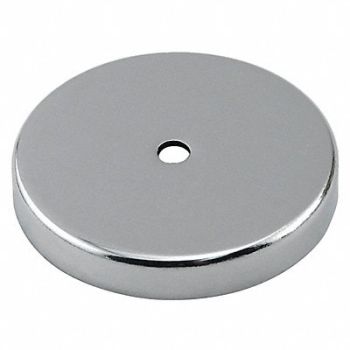 GRAINGER APPROVED Round Base Magnet Neodymium 160 lb Pull, 10E853
