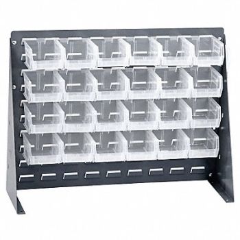 QUANTUM STORAGE SYSTEMS Louvrd Bnch Rk 1/4x21x27in LdCap 140lb, 10E921