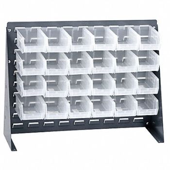 QUANTUM STORAGE SYSTEMS Louvrd Bnch Rk 1/4x21x27in LdCap 140lb, 10E922