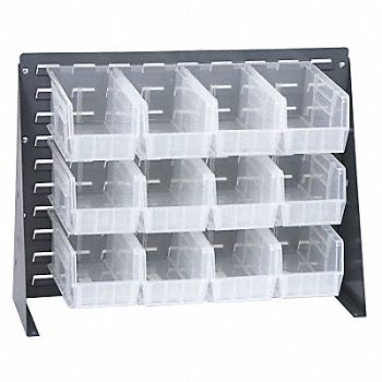 QUANTUM STORAGE SYSTEMS Louvrd Bnch Rk 1/4x21x27in LdCap 140lb, 10E923